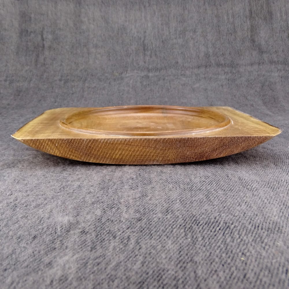 Rechteckiger Teller aus Nuss – Bild 2